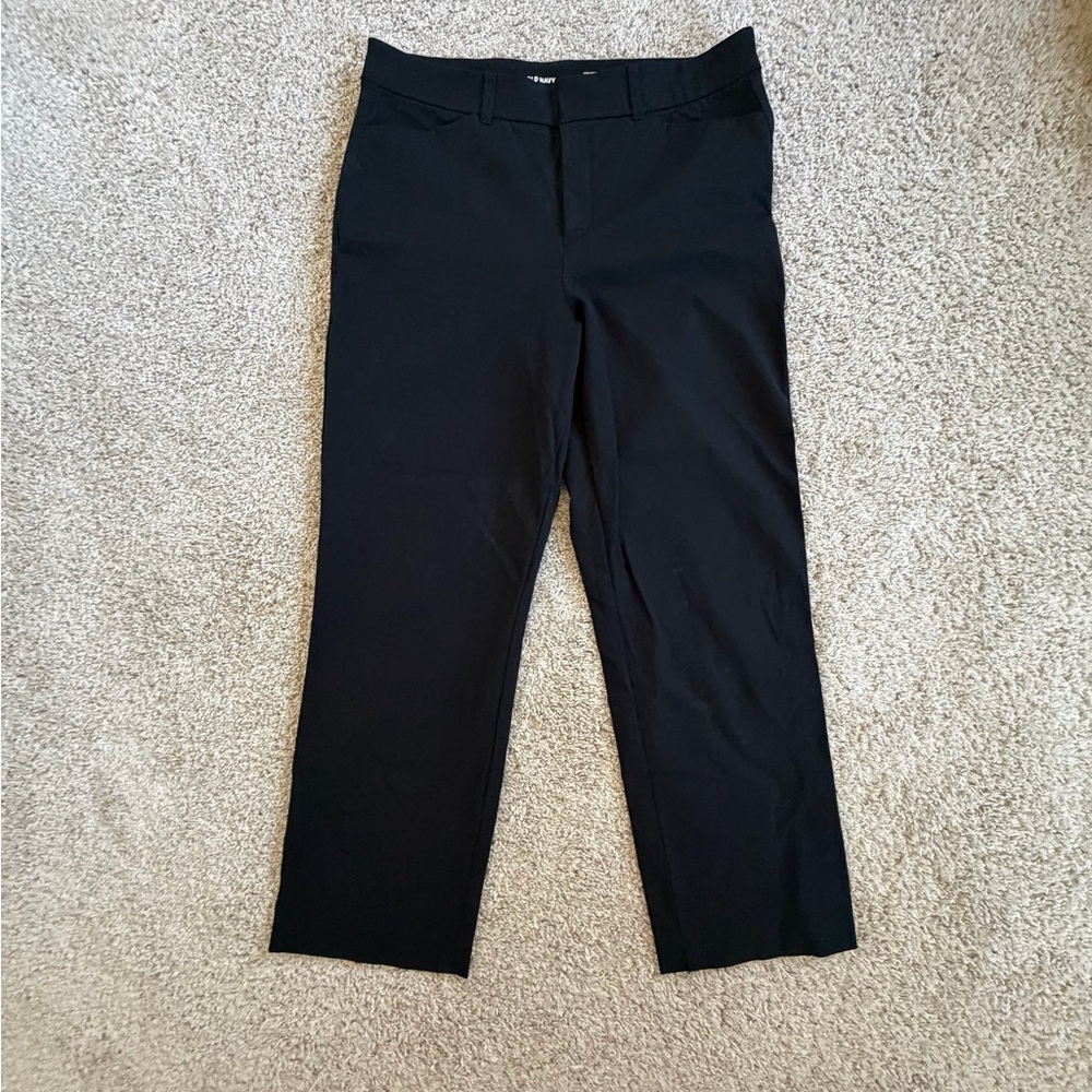 Old Navy High Rise Pixie Straight Black Pants